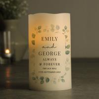 Personalised Botanical LED Candle Extra Image 2 Preview